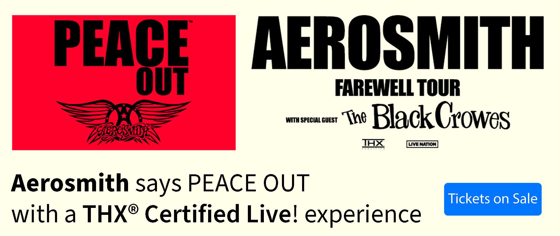 Aerosmith PEACE OUT tour 