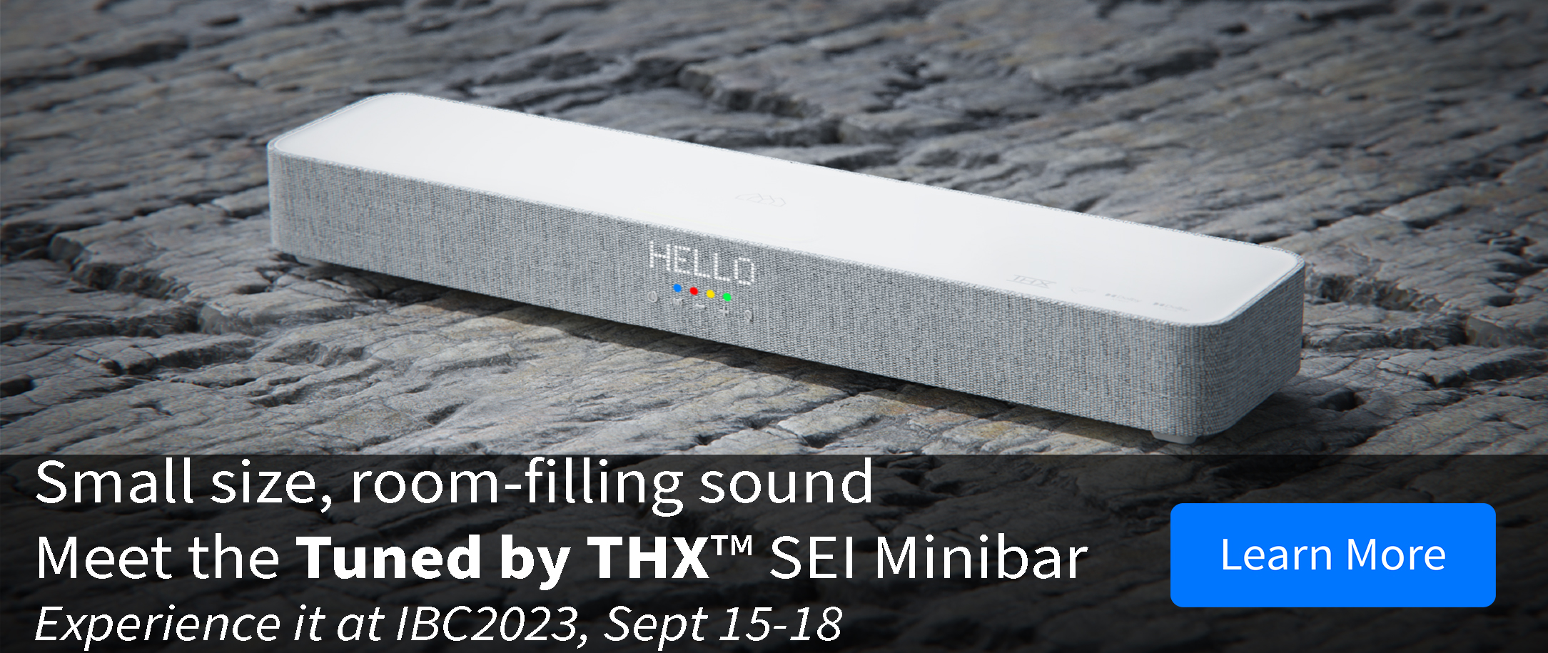 SEI Minibar featuring Tuned By THX™ announcement