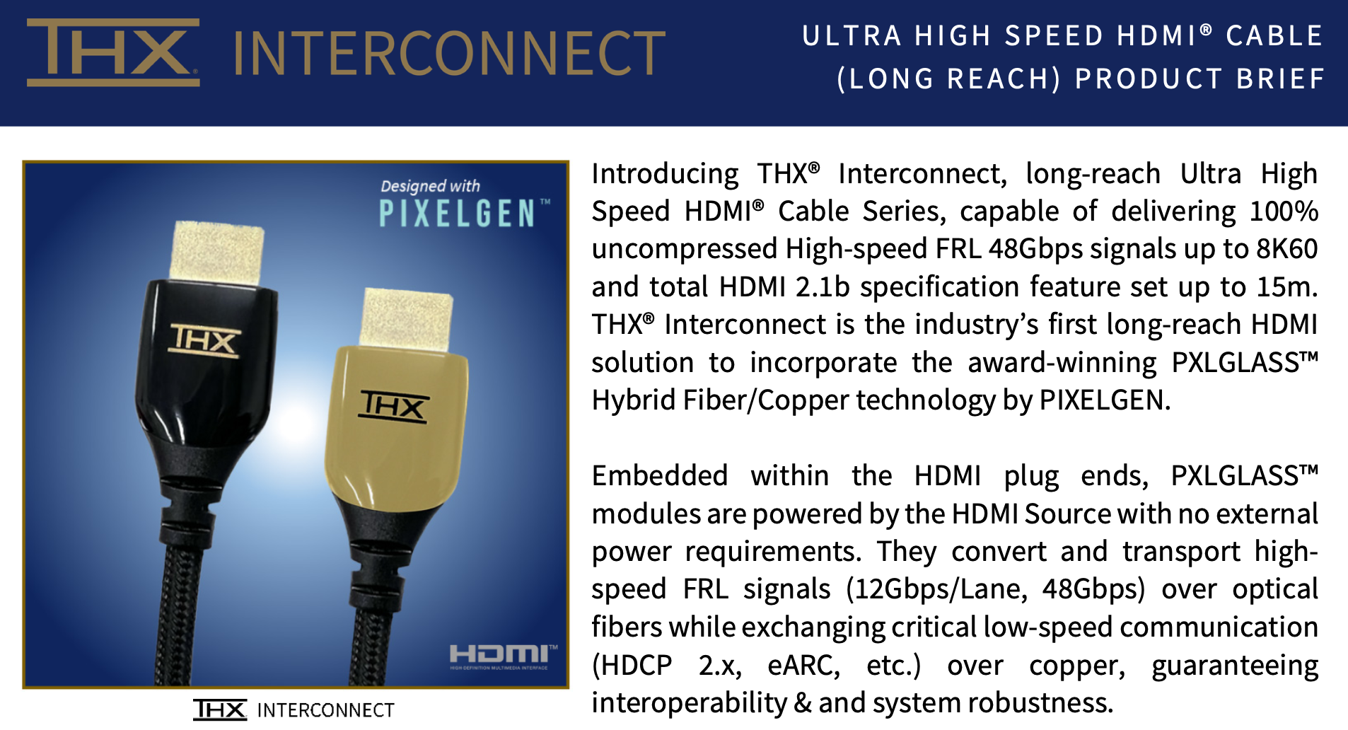 THX Interconnect (Optical PXLGLASS)