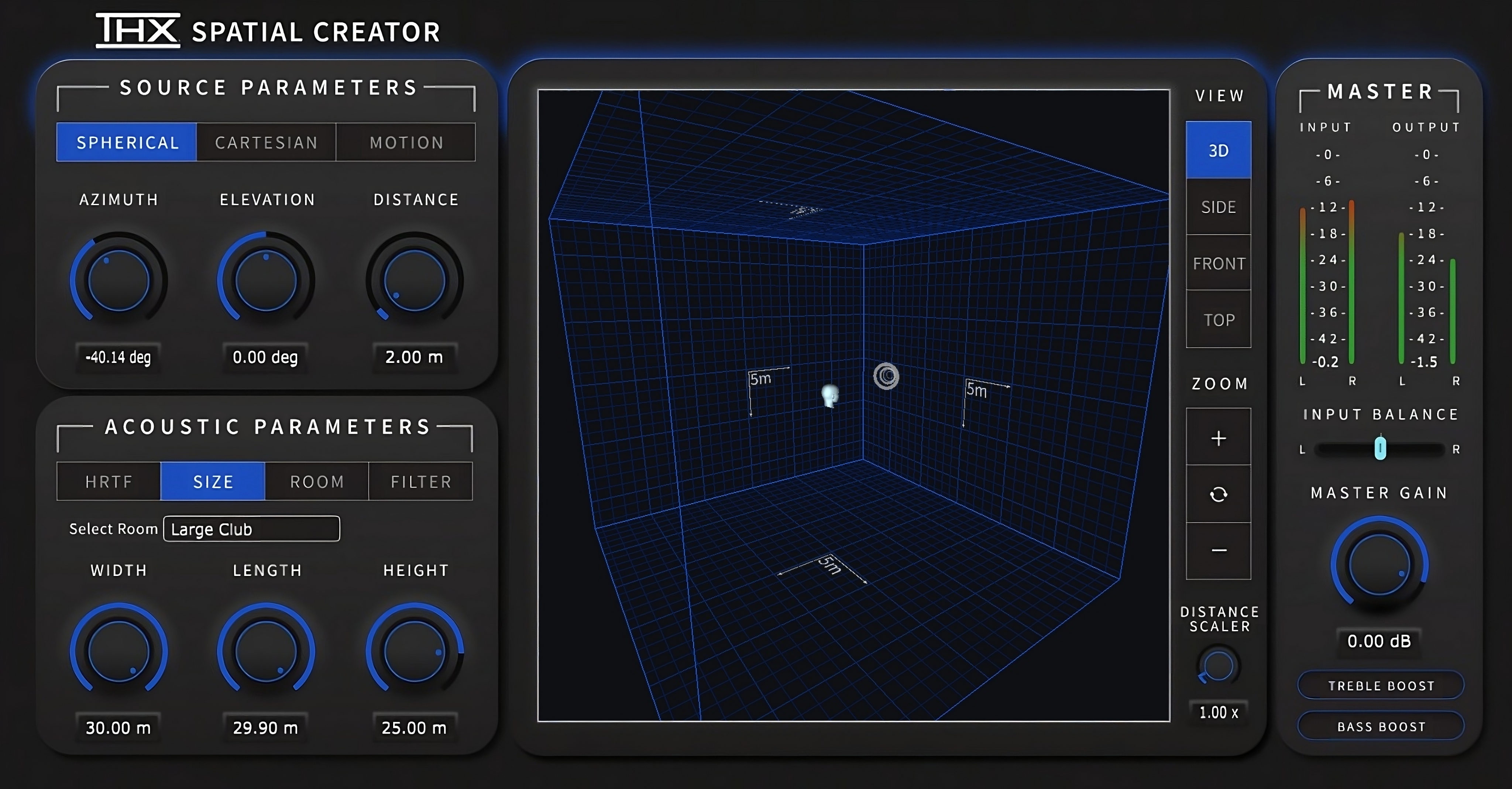 THX Spatial Creator interface